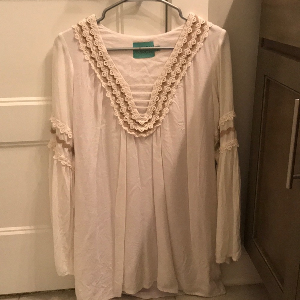 Judith March White: Carolina Cover up, White